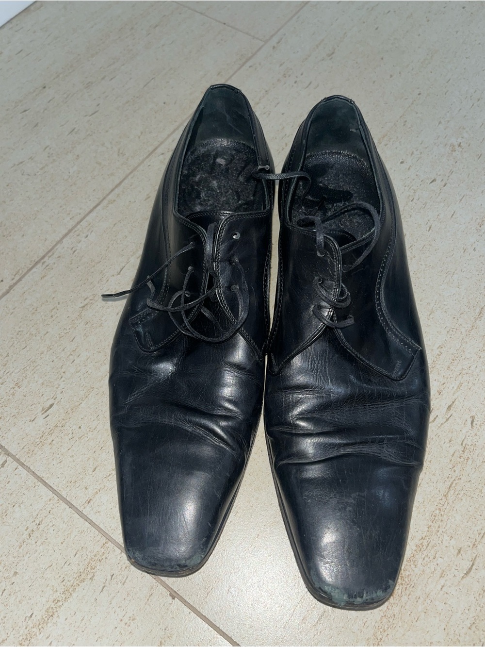 Dior Black Leather Men's Lace-Up Oxfords Men’s Size 13